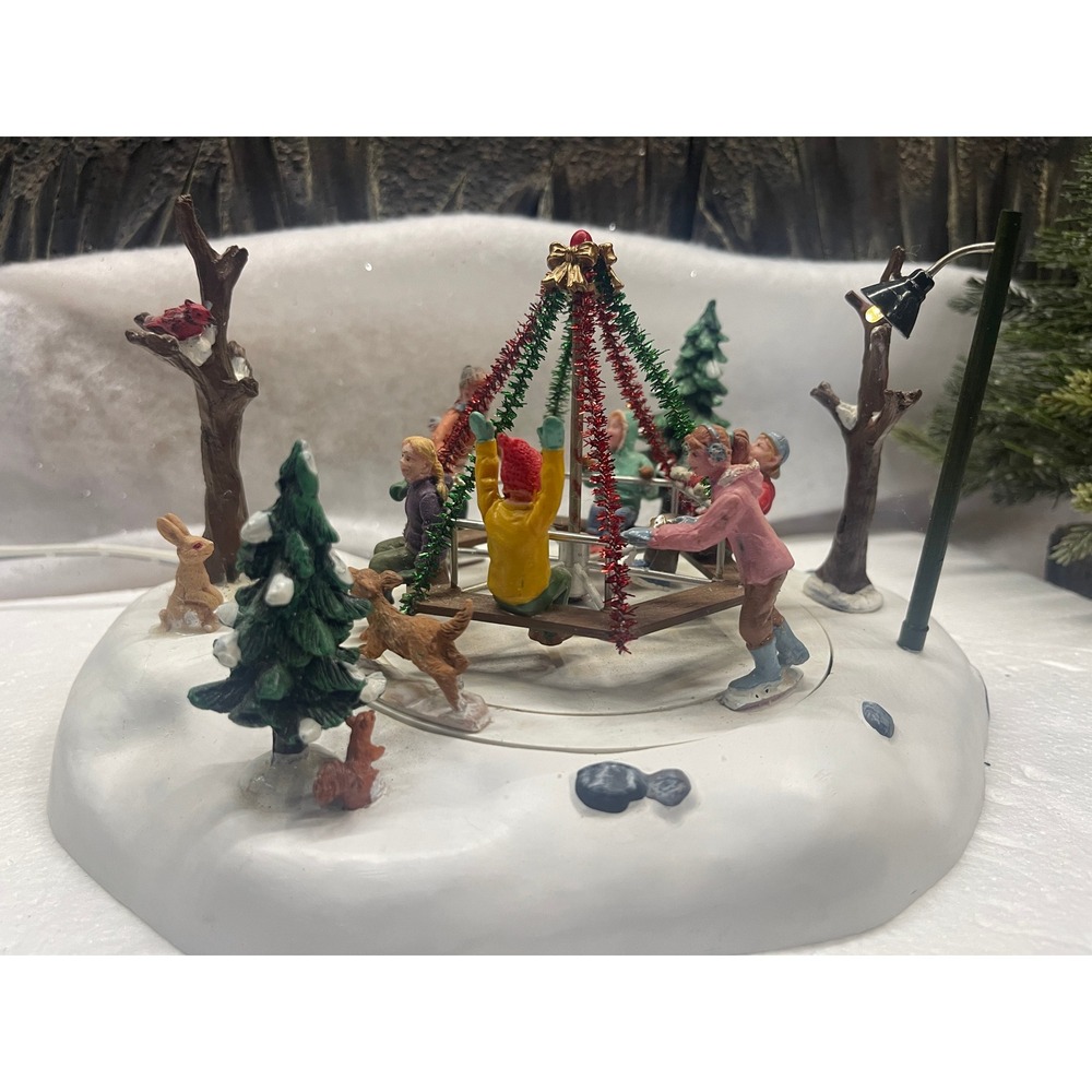 Lemax Village HOLIDAY MERRY-GO-ROUND Animated Retired